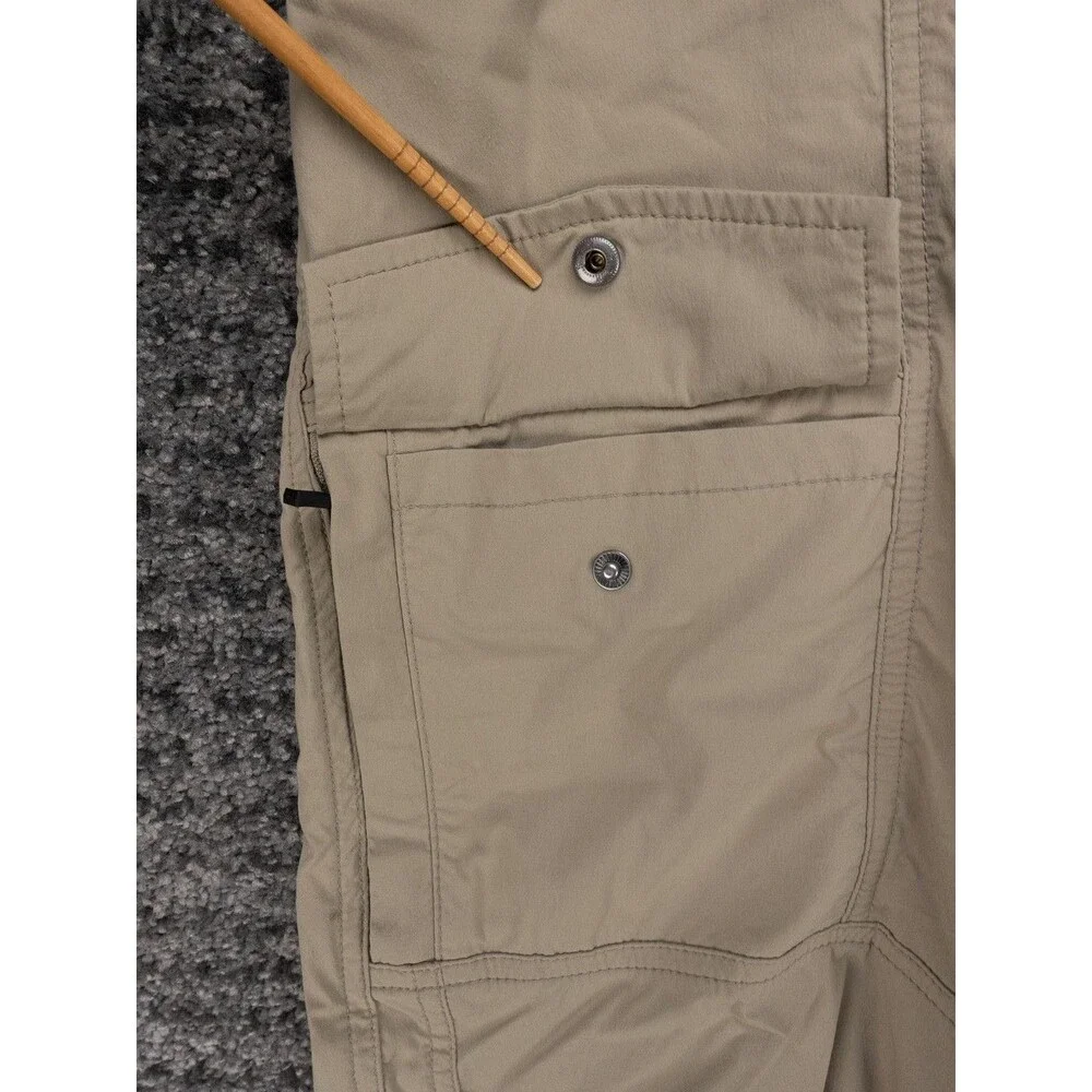 Prana Pants Mens 32x32 Actual 32x31 Beige Zion Cargo Belted Stretch Gorpcore - Picture 4 of 16